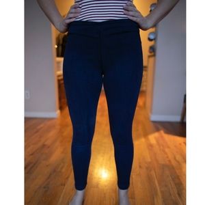 Veronica Beard Denim Leggings W/ Back Zip